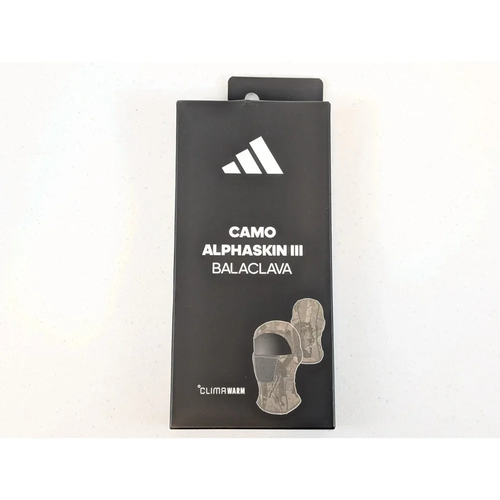 Adidas Alphaskin III 3 Balaclava Tree Camo Hood Reflective Ski Mask Shiesty